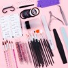 Saviland Complete Nail Art Kit - 55PCS Acrylic Brush, Dotting Tools & Nail File Set for Salon, DIY Home Manicure (Size: 55 Count) - 2 of 4
