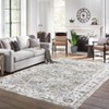 Vintage Rug Non Slip Non Shedding Washable Rug Bordered Printed Low Pile Soft Distressed Foldable Carpet for Bedroom Living Room Office Nursery - 2 of 4