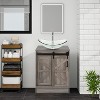 ELECWISH Bathroom Vanity, 24 Inch Barn Door Farmhouse Style Bathroom Vanity, Sliding Door Small Bathroom Vanity Set - 2 of 4