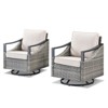 Buenhomino Outdoor Patio Furniture Sets, All-Weather PE Wicker Seating with Swivel Chairs, Sofas, Ottomans & Tables for Garden, Deck & Porch - 4 of 4