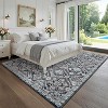 Washable Vintage Area Rug - Non-Slip Low Pile Stain-Resistant Carpet for Living Room, Bedroom, Indoor Use - 3 of 4