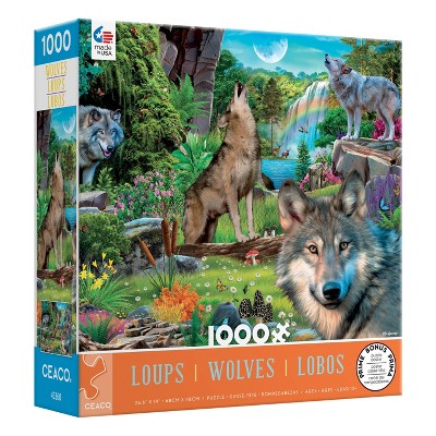 Photo 1 of Ceaco Wolves: Wolves in Nature Jigsaw Puzzle - 1000pc **LOOKS BRAND NEW**