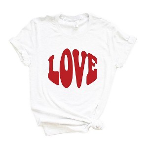 Simply Sage Market Women's Love Bold Short Sleeve Graphic Tee - 1 of 4