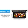 Infurnic Deck Boxes, Waterproof Deck Box with Large Storage Capacity for Patio Furniture, Garden Tools, All Weather Use, Black, 46"*18.7"*23" - 4 of 4