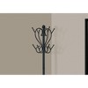 TiramisuBest Black Metal Free - Standing Coat Rack Hall Tree: 74" Tall with 11 Hooks, Ideal for Entryway & Bedroom, Contemporary Modern Design! - 4 of 4