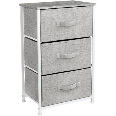 Sorbus Nightstand with Drawers for Home Bedroom and More Gray
