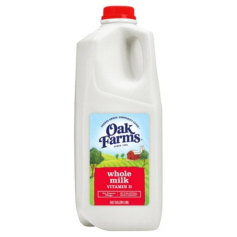 Oak Farms Whole Milk - 0.5gal : Target