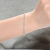Guili Sterling Silver Rhodium Plated with Clear Round and Oval Cubic Zirconia Bezel Set Tennis Bracelet, Elegant Design for Timeless Appeal - 3 of 3