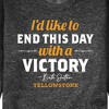 Men's - Yellowstone - I'd Like To End This Day With A Victory Graphic Fleece Sweatshirt - 2 of 4