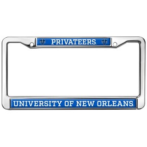 The University of New Orleans Mascot Full Size Standard License Plate Metal Frame - 1 of 4