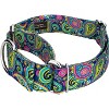 Country Brook Petz 1 1/2 Inch Martingale Dog Collar - Paisley Collection - 3 of 4