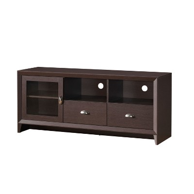 Modern TV Stand for TVs up to 60" with Storage Brown - Techni Mobili