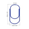 Unique Bargains Large Metal Prevent Tearing Pages Home Office Paper Clip 20 Pcs - 2 of 4