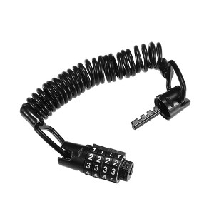 Unique Bargains Adjustable Bike Chain Lock Black 1 Pc - 1 of 4