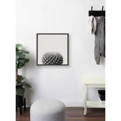 Gray Haze Succulent Cactus Canvas Wall Art, 22x22