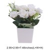 Unique Bargains Fake Plants Rose Plastic 2.95"x2.95"x7.48" 1 Pc - 3 of 4