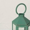 Iron/Glass Outdoor Lantern Candle Holder Green - Opalhouse™ designed with Jungalow™ - image 3 of 4