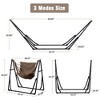 Ainfox 2 in 1 Portable Hammock Bed and Swinging Chair with Collapsible Steel Stand  With Carrying Bag - 3 of 4