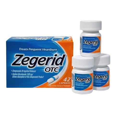 Zegerid Otc Omeprazole 20mg And Sodium Bicarbonate Acid Reducer For ...