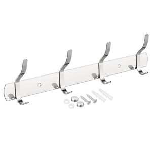 Unique Bargains Stainless Steel Wall Mounted Water Proof Coat Hook Rack 1 Pc - 1 of 3
