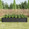 Dolonm Raised Garden Bed Kit - Metal Raised Bed Garden  for Flower Planters, Vegetables Herb Green - 3 of 4