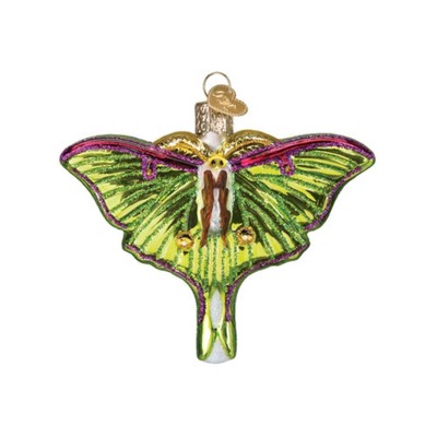 Old World Christmas Blown Glass Ornament for Christmas Tree, Luna Moth