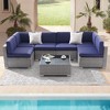Sonkuki 7-Piece Patio Conversation Sofa Set - 2 of 4