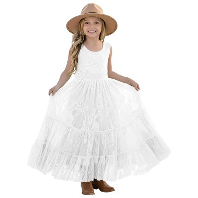 2Bunnies Rose All-Lace Zip Back Flower Girl Dress