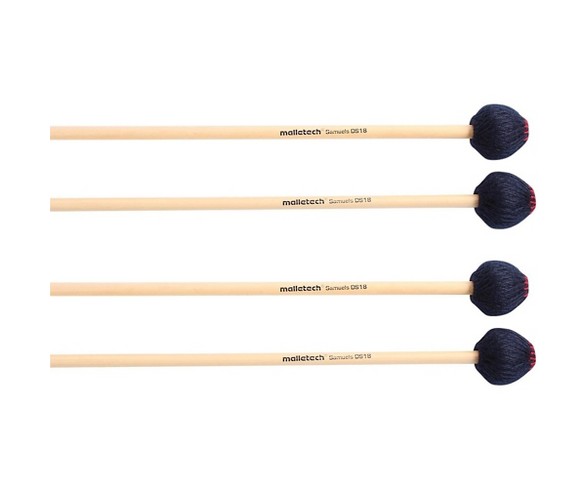 Malletech Samuels Vibraphone Mallets Set of 4 (2 Matched Pairs) Hard