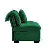 NicBex Stylish Storage Ottoman Upholstered Footstool Comfort and Functionality Great for Small Space,Green - 4 of 4