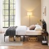 14 Inch Full Size Metal Bed Frame with Wooden Headboard and Storage, No Box Spring Needed, Steel Slat Support, Under Bed Storage, Easy Assembly - 2 of 4