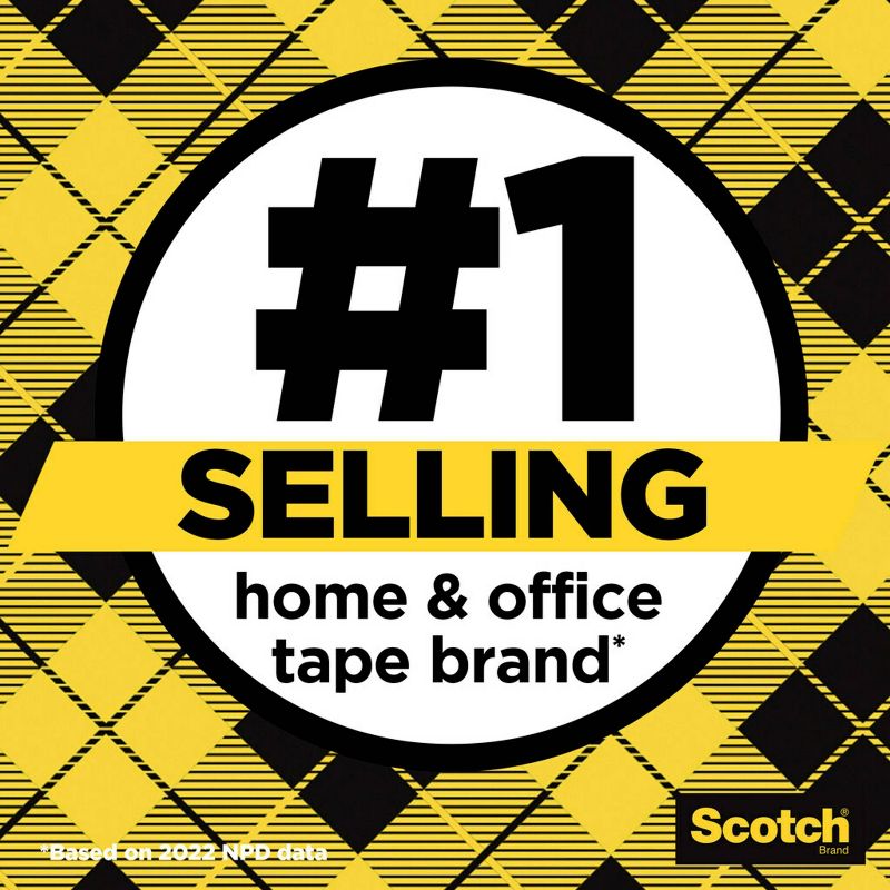 Scotch Double Sided Permanent Tape .75" x 300", 3 of 18