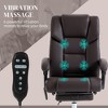 Okak Massage Computer Chair with 6 Vibration Points and Heat, Office Chair with Footrest and Tilt Function, Comfy Chair for Study, Office - 4 of 4