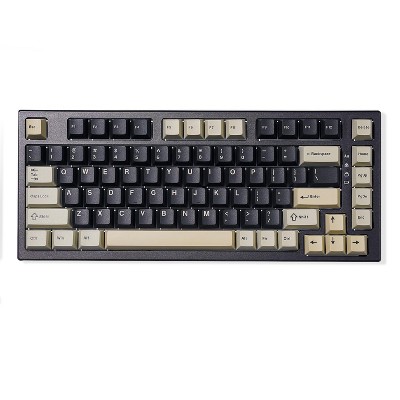 MaseiKar YZ75 75% Hot Swappable Wireless Gaming Mechanical Keyboard, RGB Backlights, BT5.0/2.4G/USB-C, Dye Sub PBT Keycaps(Gateron G Pro Brown, Black)