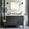 Amanti Art Incline Non-Beveled Wood Framed Bathroom Vanity Wall Mirror - 4 of 4