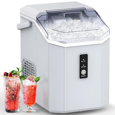 ZAFRO Nugget ZAFRO Ice Maker Countertop, Chewable Nugget Ice Cubes Machine, Quick Ice Making 34Lbs/Day, Self-Cleaning