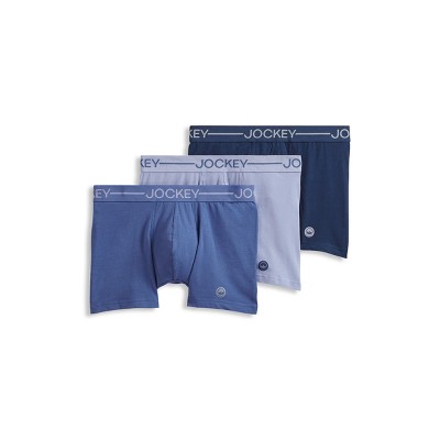 Jockey Men's Organic Cotton Stretch 4" Trunk - 3 Pack