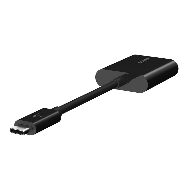 Belkin CONNECT 3.5mm USB-C Splitter Audio + Charge Adapter Black F7U081btBLK, 5 of 11