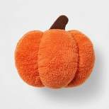 Pumpkin Embroidered Novelty Halloween Throw Pillow Orange - Hyde & EEK! Boutique™
