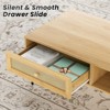 Kumasinova Mid-Century Modern 47" Wood Coffee Table,2-Tier Storage Center Table with PVC Rattan Drawer,Multi-Functional Side Table for Living Room - 3 of 4
