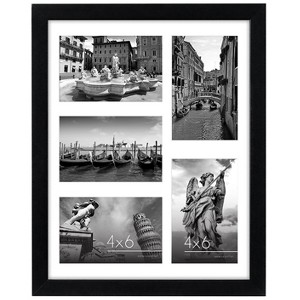 Americanflat Set of 10 Picture Frames with Shatter-Resistant Glass - Gallery Wall Frame Set with Two 8x10 Frames - Signature Collection - Black - 1 of 4