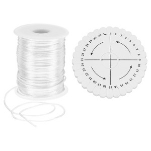 Unique Bargains Polyester Satin String Cord with Disc Organizer for DIY Bracelet - 1 of 4