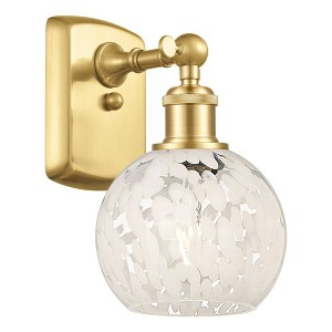 White Mouchette - 1 Light Wall Sconce In Modern Style-9 Inches Tall and 6 Inches Wide - 1 of 1