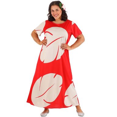 fitted lace wedding dress Lilo Deluxe Adult Costume main image 1