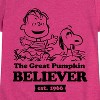 Girls' - Peanuts -  Fitted Short Sleeve Graphic T-Shirt - image 2 of 4