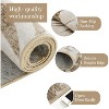 Washable Rug for Living Room, Non-Slip Modern Botanical Floral Leaf Area Rug, Stain-Resistant Indoor Foldable Print Carpet for Bedroom, Nursery - 3 of 4