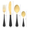 REGALWOVEN Stainless Steel Mirror Polished Flatware Set with Supporting Shelf Silverware Set 24 Pieces - 2 of 4