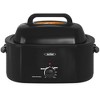 Heynemo Electric Turkey Roaster Oven with Visible Glass Lid, with Removable Pan & Rack, Stainless Steel - 2 of 4
