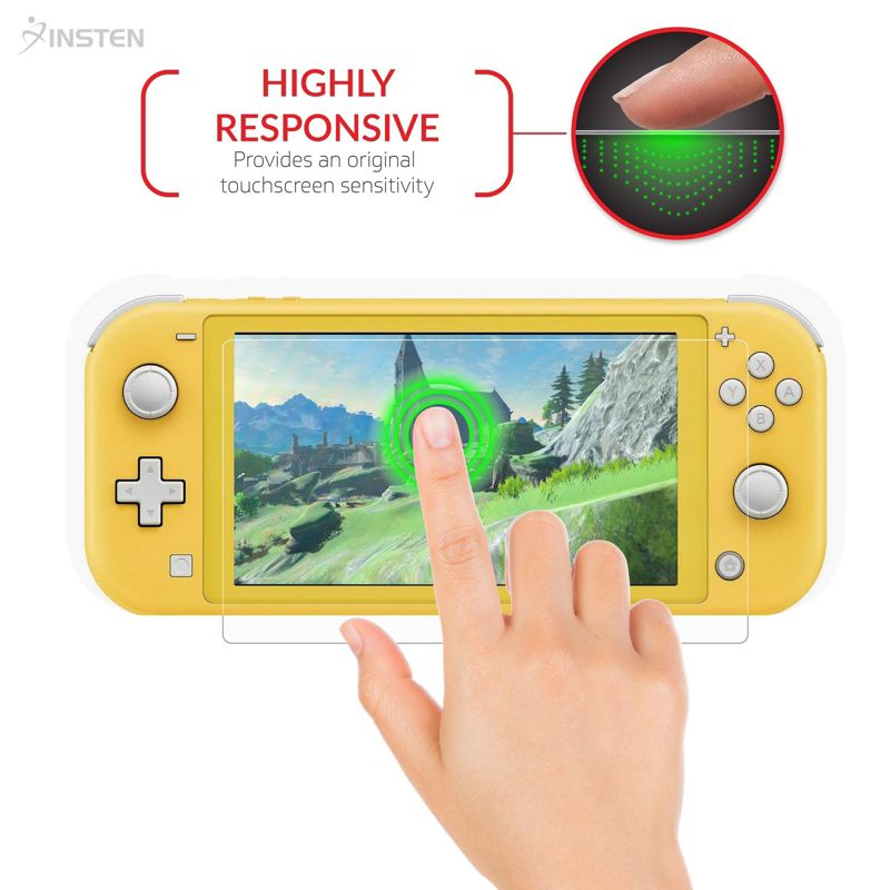 Insten PET Screen Protector Film Full Coverage Protection [Ultra Clear/Anti-Bubble/Anti-fingerprint] Compatible with Nintendo Switch Lite 2019 Console, 5 of 9