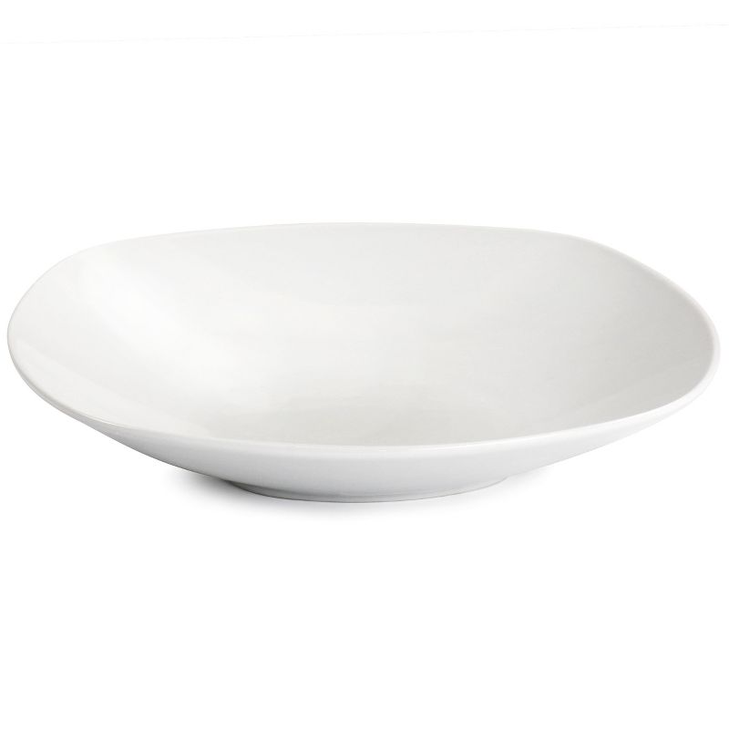 Gibson Home Classic Pearl Soft Square 16 Piece Fine Ceramic Dinnerware Set in White, 4 of 8